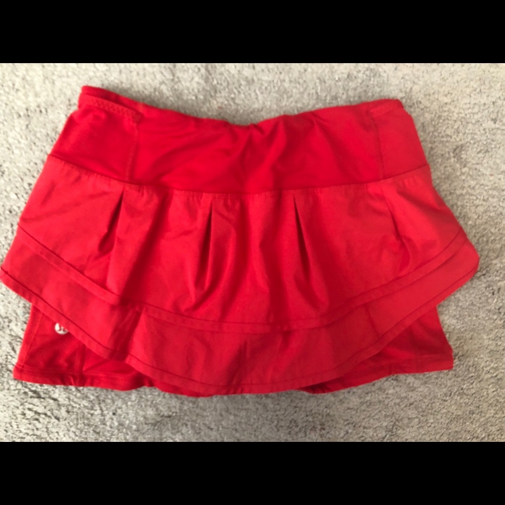 Lululemon red skort